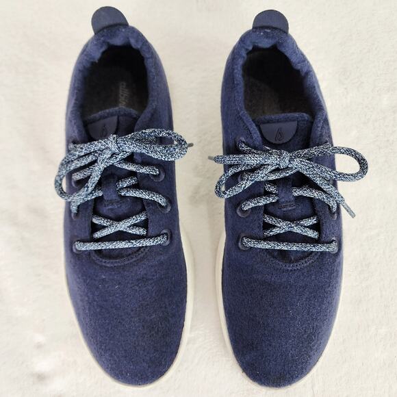 Allbirds Mens Wool Runners. Navy. 0918 NV1. Removable Insole. Washable.  EUC 12 - Picture 3 of 10